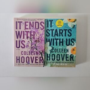 Colleen Hoover It Ends With Us & It Starts With Us Paperback Book Set